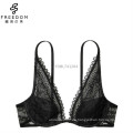 Cómodo y sexe / sexi / saxi xxx sexy girls womens hot bra imágenes sexuales de alta calidad crochet lace plunge acolchado sujetador top